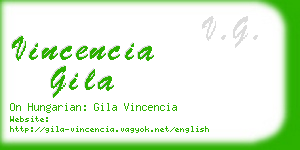 vincencia gila business card